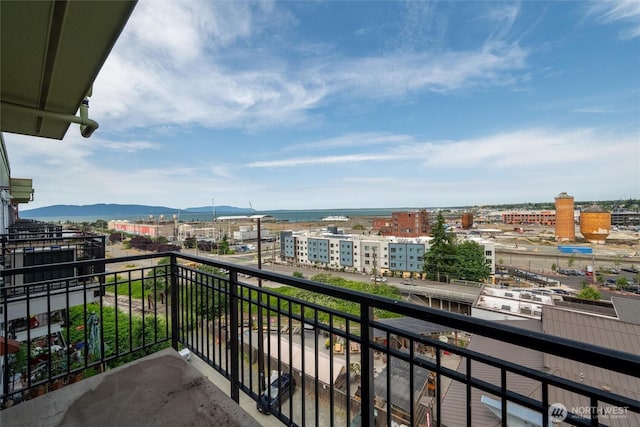 1015 Railroad Ave Unit 518, Bellingham, WA 98225 - balcony featuring a mountain view and a city view