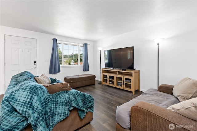 307 Brown St SE, Orting, WA 98360 - living area with wood finished floors and baseboards