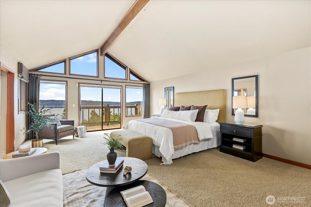 10300 64th Pl W, Mukilteo, WA 98275 - carpeted bedroom featuring access to exterior and baseboards