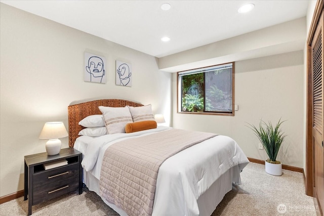 10300 64th Pl W, Mukilteo, WA 98275 - carpeted bedroom featuring recessed lighting and a closet