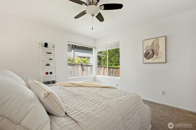 3089 W Lake Sammamish Pkwy NE, Redmond, WA 98052 - bedroom featuring carpet and ceiling fan