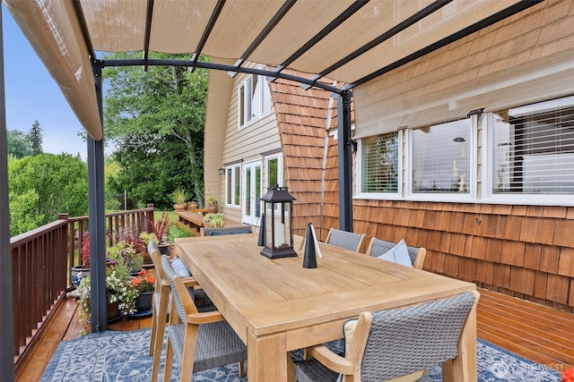 1508 Bloomhardt Rd, Raymond, WA 98577 - wooden deck with outdoor dining space