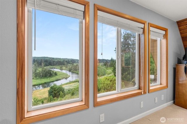 1508 Bloomhardt Rd, Raymond, WA 98577 - entryway with a water view and baseboards
