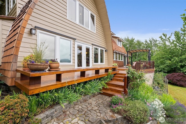 1508 Bloomhardt Rd, Raymond, WA 98577 - rear view of house featuring a wooden deck