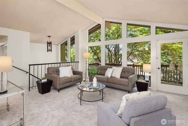 13919 SE 3rd Pl, Bellevue, WA 98005 - living area with carpet flooring