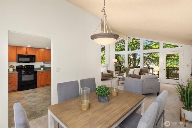 13919 SE 3rd Pl, Bellevue, WA 98005 - dining room featuring high vaulted ceiling