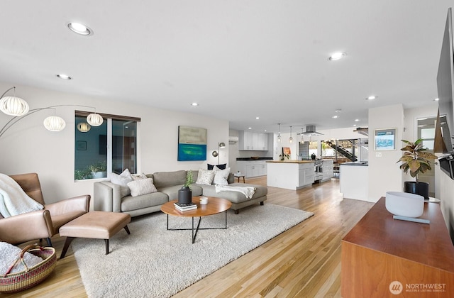 11017 Forest Ave S, Seattle, WA 98178 - living room with recessed lighting and light wood-style floors