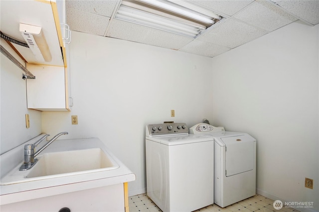 29929 4th Ave SW, Federal Way, WA 98023 - washroom with washing machine and dryer and light floors