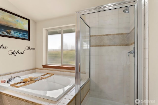 4415 40th Ave SW, Seattle, WA 98116 - bathroom featuring a shower stall and a bath