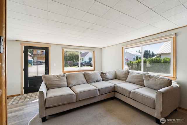 420 3rd St, Ronald, WA 98940 - living area featuring wood finished floors and baseboards