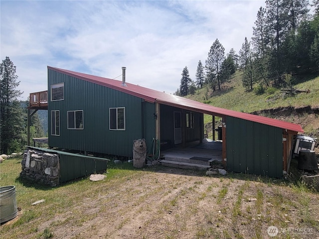 466 Sqove Rd, Wauconda, WA 98859 - back of house with a deck