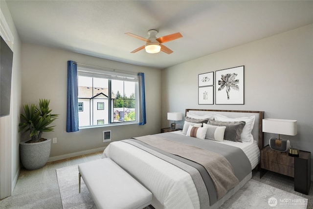 2014 101st Ave SE Unit 6, Lake Stevens, WA 98258 - bedroom featuring carpet and a ceiling fan
