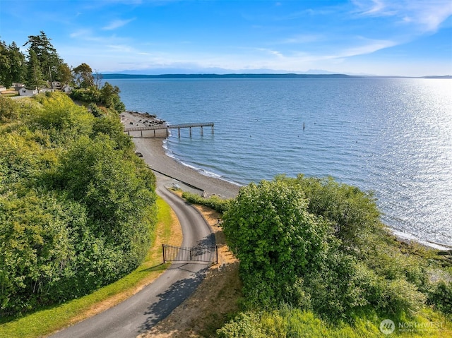 1021 N Sunset Dr, Camano Island, WA 98282 - water view with a gate
