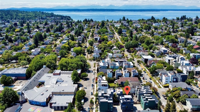 2620 NW 62nd St Unit B, Seattle, WA 98107 - aerial view of residential area featuring a large body of water