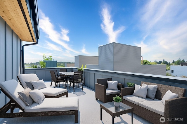 2620 NW 62nd St Unit B, Seattle, WA 98107 - patio / terrace with an outdoor hangout area