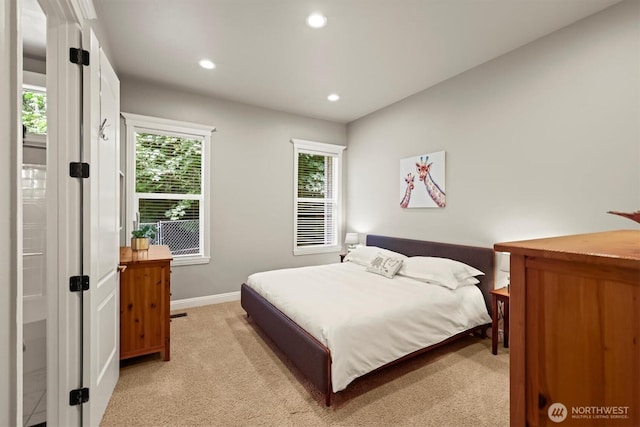 3303 Gravelly Beach Loop NW, Olympia, WA 98502 - bedroom featuring light colored carpet and recessed lighting