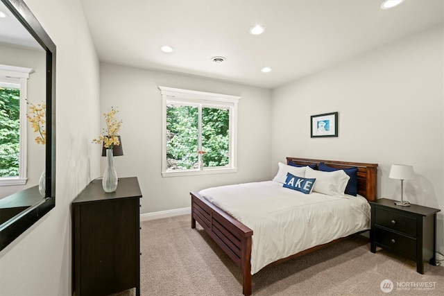 3303 Gravelly Beach Loop NW, Olympia, WA 98502 - bedroom with carpet floors, recessed lighting, and multiple windows