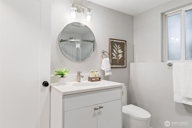 12804 NE 139th Ct, Kirkland, WA 98034 - bathroom with vanity and a tile shower