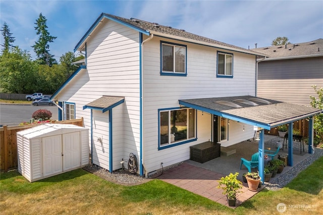 4517 35th St NE, Tacoma, WA 98422 - rear view of house featuring a patio area and a storage shed