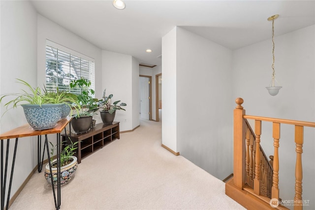 4517 35th St NE, Tacoma, WA 98422 - corridor with an upstairs landing, carpet, and recessed lighting