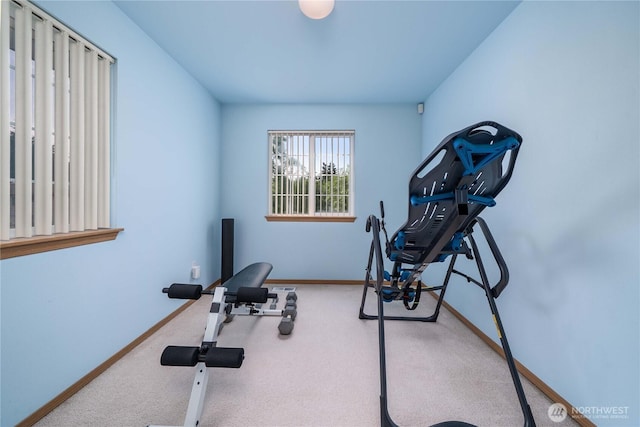 4517 35th St NE, Tacoma, WA 98422 - exercise room with carpet flooring and baseboards
