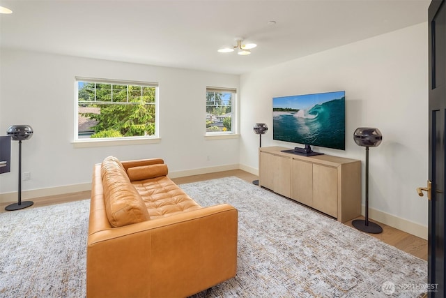 8411 202nd St SW, Edmonds, WA 98026 - living area with light wood finished floors and baseboards