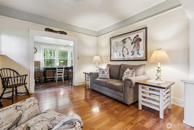 3381 Centralia Alpha Rd, Onalaska, WA 98570 - living area featuring wood finished floors