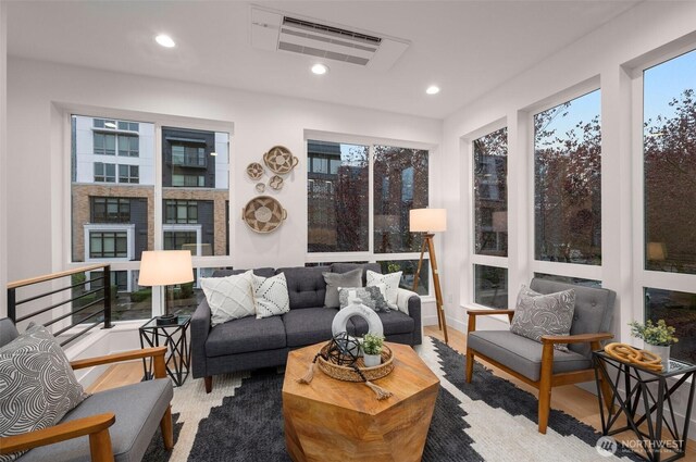 222B 10th Ave E, Seattle, WA 98102 - living area with recessed lighting and wood finished floors