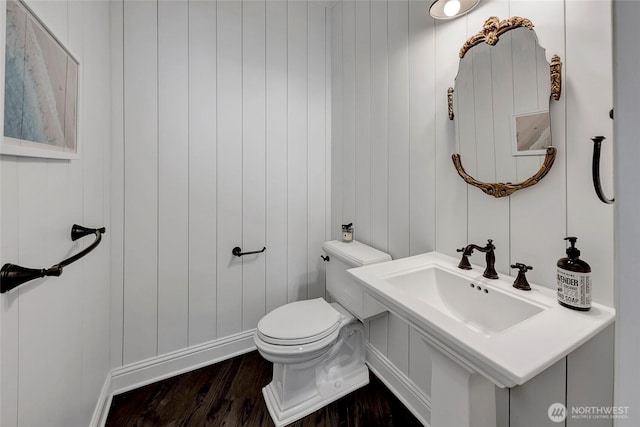 6581 156th Ave SE, Bellevue, WA 98006 - half bathroom with a sink and wood finished floors