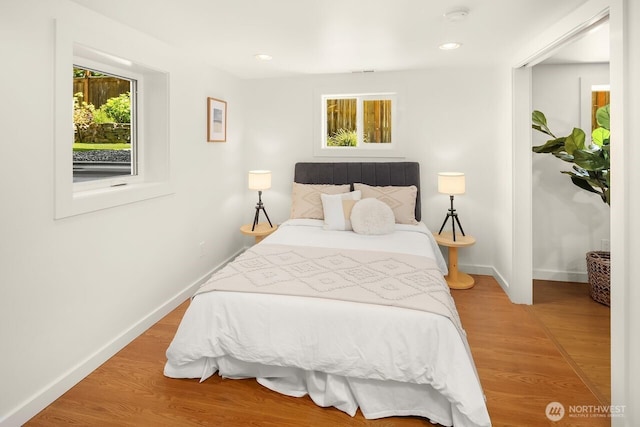 3112 NE 65th St, Seattle, WA 98115 - bedroom with light wood-style floors and recessed lighting