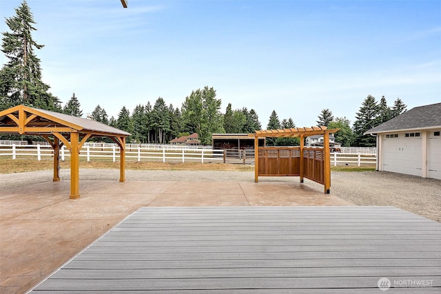 9321 339th St S Unit 5, Roy, WA 98580 - wooden deck featuring a gazebo