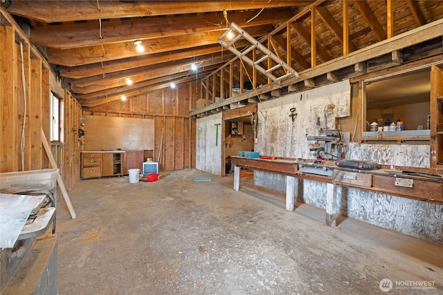 2220 91st St E, Tacoma, WA 98445 - basement featuring a workshop area