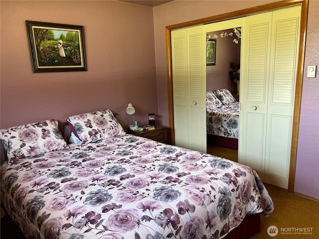 158 Skaggs Rd, Morton, WA 98356 - carpeted bedroom featuring a closet