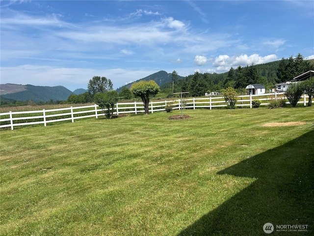 158 Skaggs Rd, Morton, WA 98356 - view of yard with a mountain view and a rural view