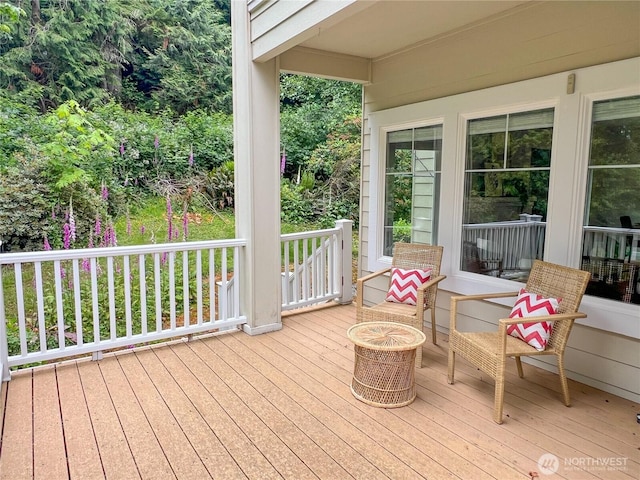 91 N Chandler Ct Unit D, Port Ludlow, WA 98365 - view of wooden deck