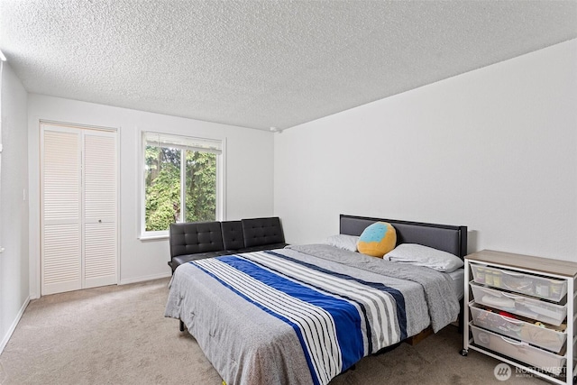 14760 NE 31st St Unit A307, Bellevue, WA 98007 - carpeted bedroom with a textured ceiling and a closet