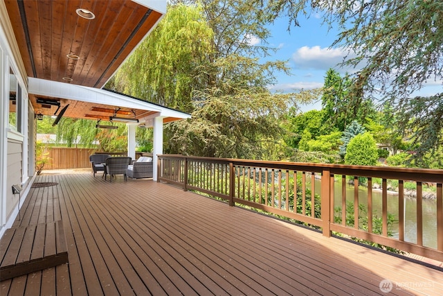 11028 E Riverside Dr, Bothell, WA 98011 - view of wooden terrace