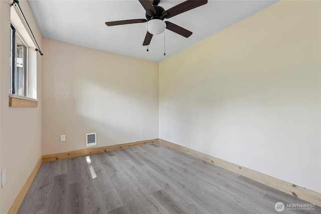 8471 Golden Valley Dr, Maple Falls, WA 98266 - empty room with wood finished floors and a ceiling fan