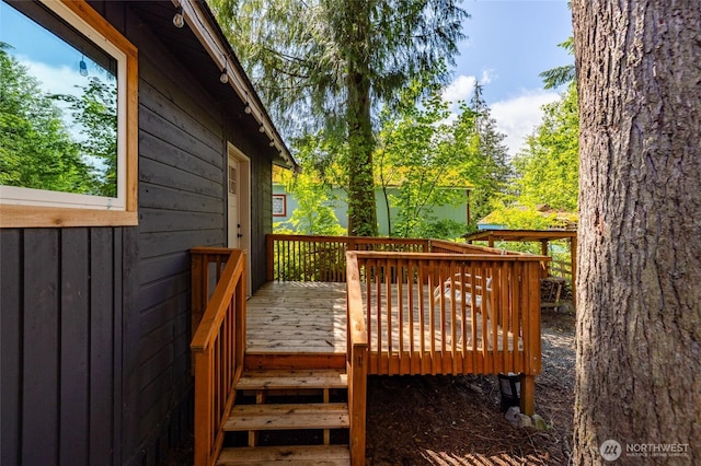 8471 Golden Valley Dr, Maple Falls, WA 98266 - view of wooden deck