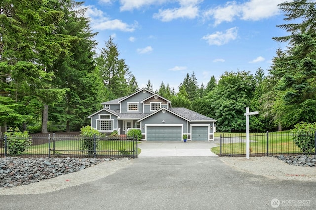 43712 SE 168th St, North Bend, WA 98045 - view of front of home featuring a garage and asphalt driveway