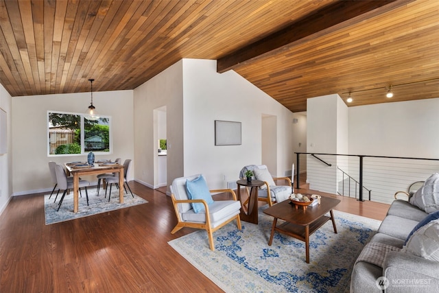 2012 SE 18th Ct, Renton, WA 98055 - living area with wood finished floors and wood ceiling