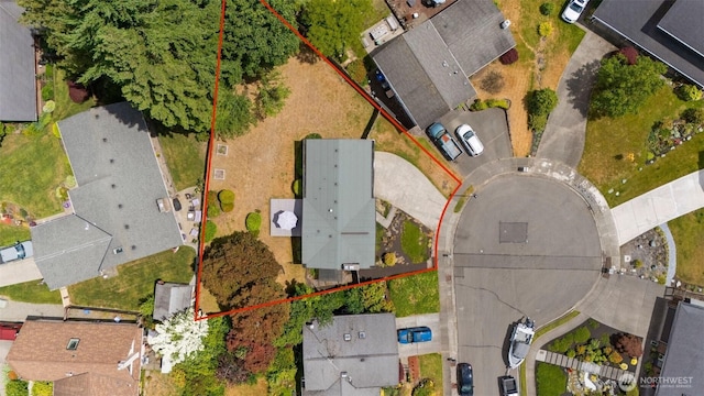 2012 SE 18th Ct, Renton, WA 98055 - aerial view of residential area featuring property parcel outlined