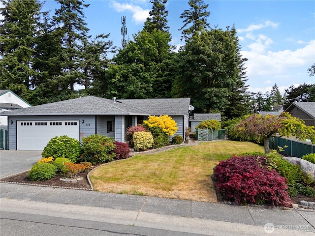 1708 24th Ct, Anacortes, WA 98221 - view of front facade featuring asphalt driveway, a shingled roof, and an attached garage
