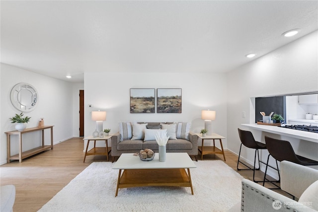 1708 24th Ct, Anacortes, WA 98221 - living room with recessed lighting and light wood-style floors