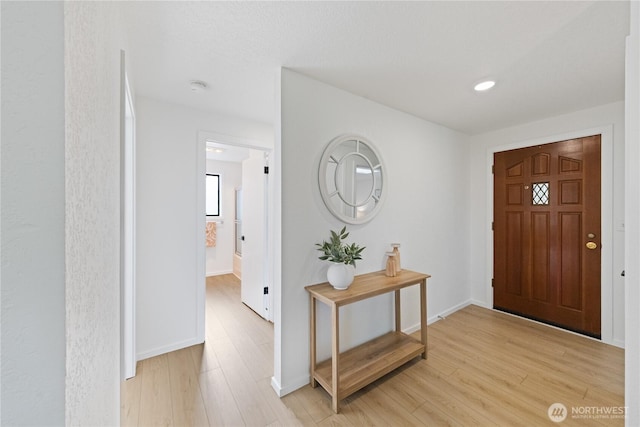 1708 24th Ct, Anacortes, WA 98221 - foyer featuring light wood-style flooring and recessed lighting