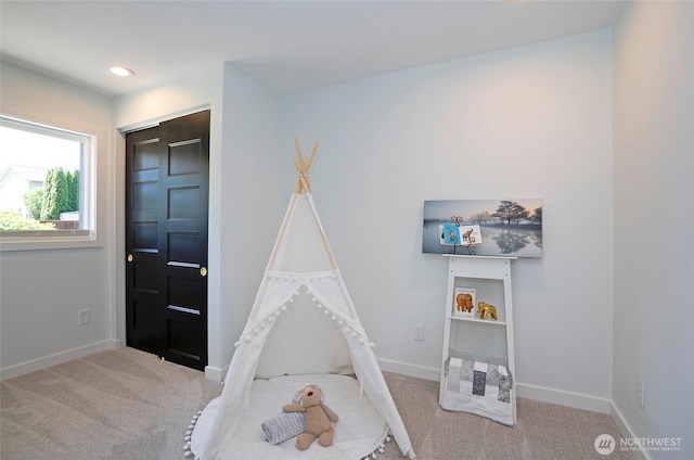 15512 Elm St E, Sumner, WA 98390 - game room featuring carpet floors and baseboards
