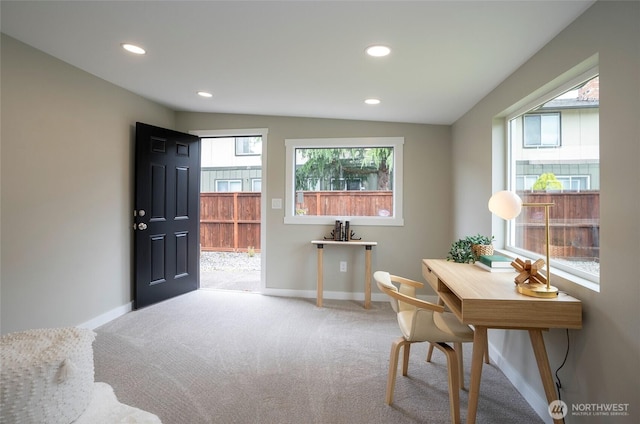 15512 Elm St E, Sumner, WA 98390 - office space featuring healthy amount of natural light, carpet floors, and recessed lighting