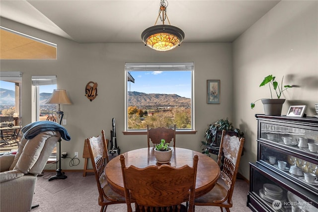 2599 NW Columbia Ave, East Wenatchee, WA 98802 - dining space featuring carpet and a mountain view