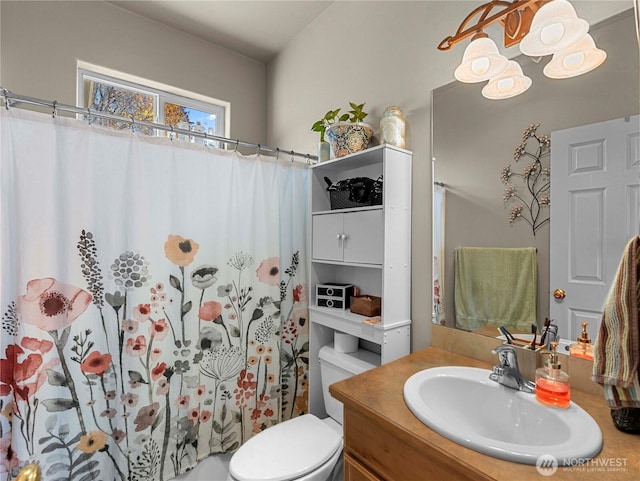 2599 NW Columbia Ave, East Wenatchee, WA 98802 - bathroom with vanity and a shower with curtain