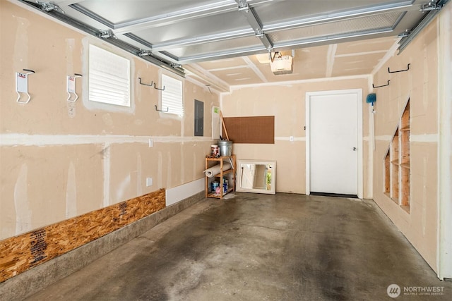 4220 Fremont Ave N Unit A, Seattle, WA 98103 - garage with a garage door opener and electric panel